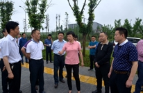 苟小莉率队督导重点项目建设情况