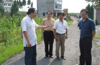 市公路局局长蔡大明来渠检查农村公路建设