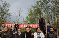 渠县天星街道植树活动