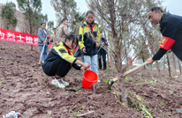 渠县贵福镇第一小学开展“植树祭英烈 绿色铸丰碑”主题活动