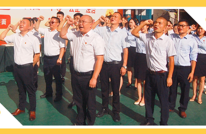 奋力前行 再启新程——有庆镇中心小学举行开学典礼