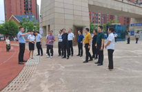渠县第七小学接受全国综合减灾示范社区创建迎检