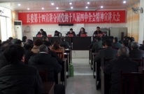 县委第十四宣讲分团党的十八届四中全会精神宣讲大会在清溪场镇召开