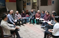 渠江镇领导深入联系点开展学习讨论活动