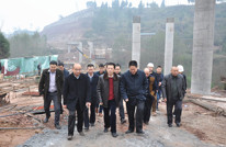 李佳林深入三汇镇检查指导渠汇路建设工作