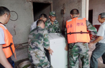 汇东乡积极组织防汛救灾