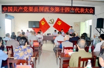 屏西乡成功召开第十四次党代会