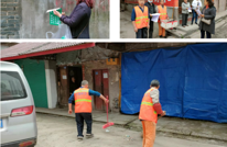 渠县土溪镇顺江社区开展街道环境整治行动