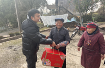 春风送暖 涌兴镇积极开展新春慰问活动