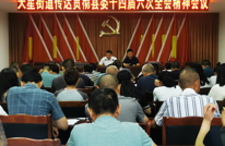 天星街道传达学习贯彻县委十四届六次全会精神