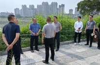 县委副书记徐远航到渠江街道调研指导工作