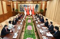 习近平会见新加坡国务资政李显龙