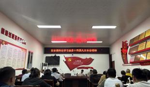 东安镇传达学习县委十四届九次全会精神
